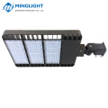 DLC ETL listed 300 watt led parking lot shoebox light 4 types brackets IP66 pole street lighting